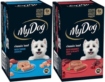 IGA My dog wet dog food 6x100g selected varieties offer