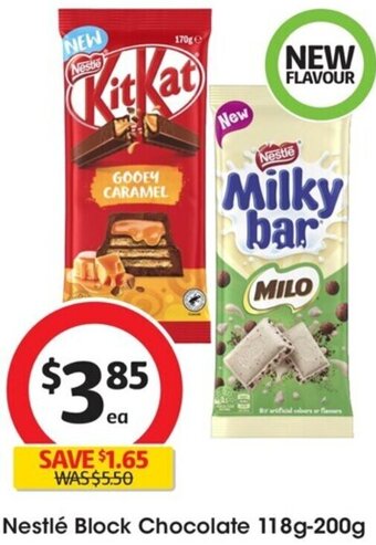 Coles Nestlé Block Chocolate 118g-200g offer