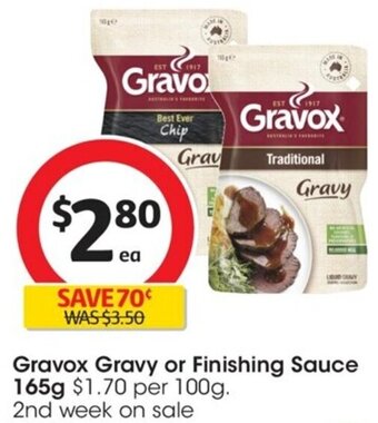 Coles Gravox Gravy or Finishing Sauce 165g offer