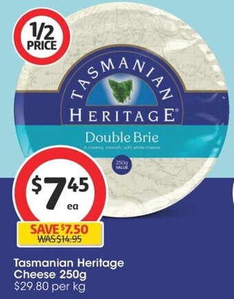Coles Tasmanian Heritage Cheese 250g offer