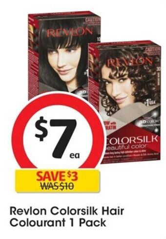 Coles Revlon Colorsilk Hair Colourant 1 Pack offer