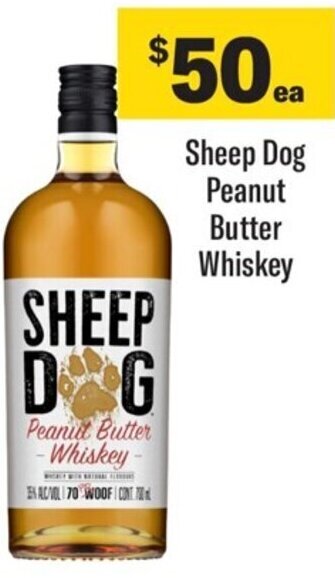 Coles Sheep Dog Peanut Butter Whiskey offer