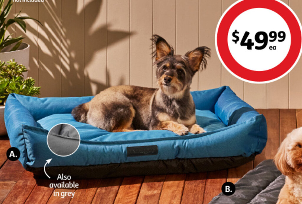 A. Pet Nation Water Resistant Rectangular Pet Bed offer at Coles