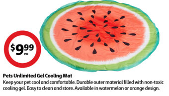 Coles Pets Unlimited Gel Cooling Mat offer