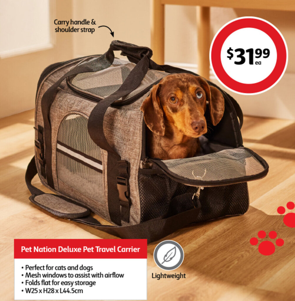 Pet Nation Deluxe Pet Travel Carrier offer at Coles