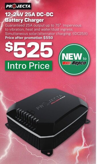 Repco 12-24V 25A DC-DC Battery Charger offer