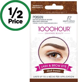 Woolworths 1000hour eyelashes & brow dye kit offer