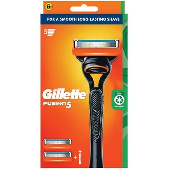 Woolworths Gillette fusion manual razor system with 2 cartridges offer