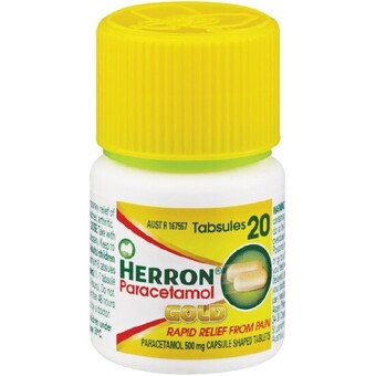 Herron gold paracetamol tabsules pk 20