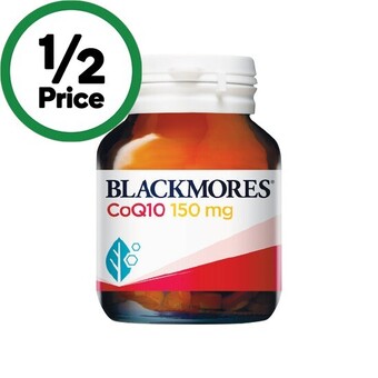 Woolworths Blackmores coq10 150mg heart health vitamin capsules pk 30 offer