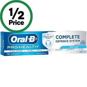 Woolworths Oral-b pro-health advanced deep clean toothpaste 110g offer