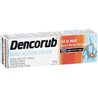 Dencorub dual action cream ice to heat 100g