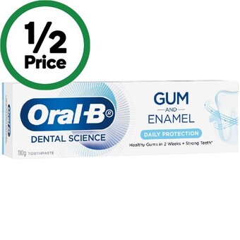 Woolworths Oral-b gum care toothpaste 110g offer