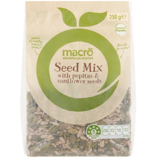 Macro seed mix with pepitas & sunflower seeds 250g offer at Woolworths