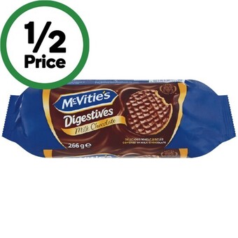 Woolworths Mcvitie’s digestives 266-355g or mcvitie’s go aheads 174g offer