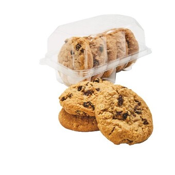 Woolworths Oatmeal & raisin, dreamy choc, cranberry & white choc or white choc & macadamia cookie varieties pk 5 offer