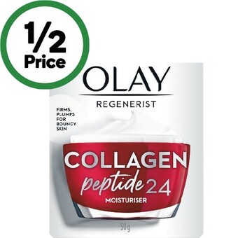 Woolworths Olay regenerist collagen peptide 24 moisturiser 50g offer