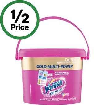 Woolworths Vanish gold oxi advance pink laundry soaker 3 kg offer