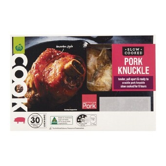 Woolworths Woolworths cook slow cooked pork knuckle offer