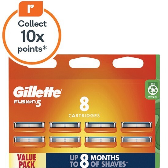 Gillette fusion manual razor blades pk 8 offer at Woolworths