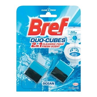 Woolworths Bref duo cubes blue action toilet cleaner 2 x 50g offer