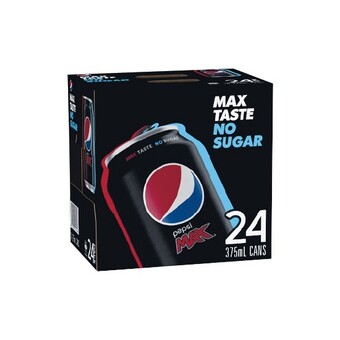 Woolworths Pepsi max, solo zero, sunkist zero or mountain dew 24 x 375ml offer