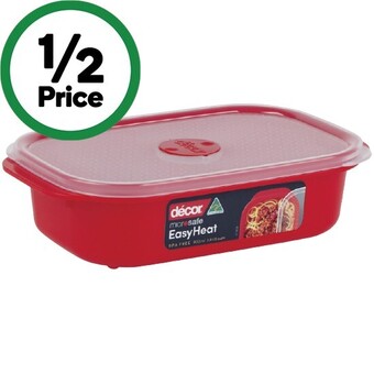 Woolworths Decor microsafe oblong container 900ml offer