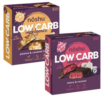 Coles Noshu low carb indulgence bars 150g-160g offer