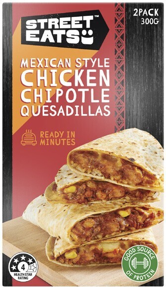 Coles Street eats quesadilla 2 pack 300g offer