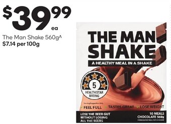 Woolworths The Man Shake 560g offer