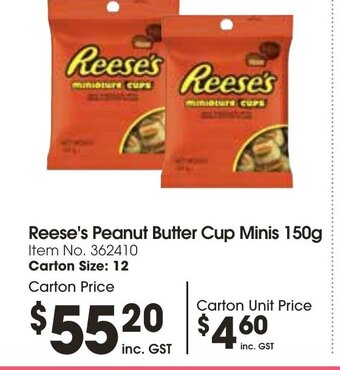 Reese's Peanut Butter Cup Minis 150g