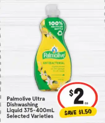 IGA Palmolive Ultra Dishwashing Liquid 475-400ml Selected Varieities offer