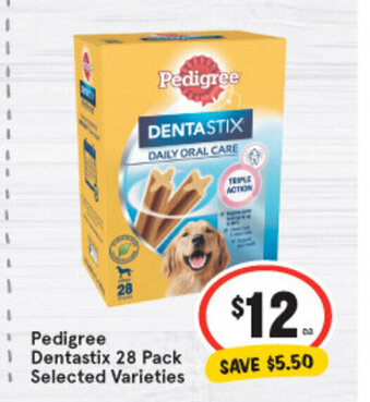 IGA Pedigree Dentastix 28 Pack Selected Varieties offer
