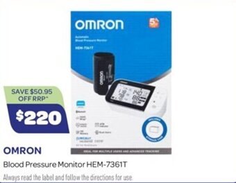 OMRON Blood Pressure Monitor HEM-7361T