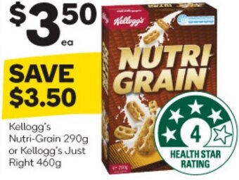 Woolworths NUTRI GRAIN offer