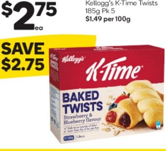Woolworths BAKED TWISTS Strawberry & Blueberry flavour offer