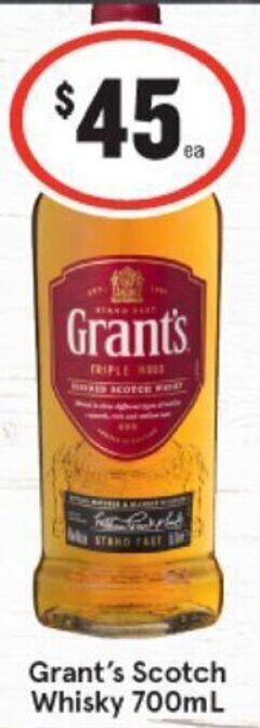 IGA Grant's Scotch Whisky 700mL offer
