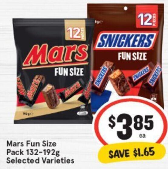 Mars Fun Size Pack