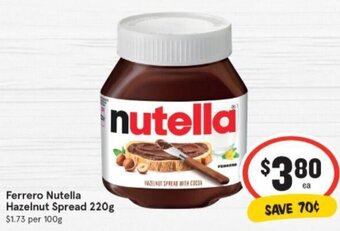 Ferrero Nutella Hazelnut Spread 220g