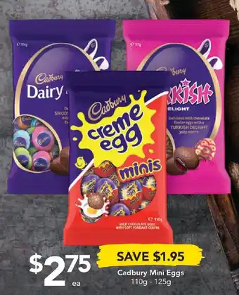 Drakes Cadbury Mini Eggs 110g-125g offer