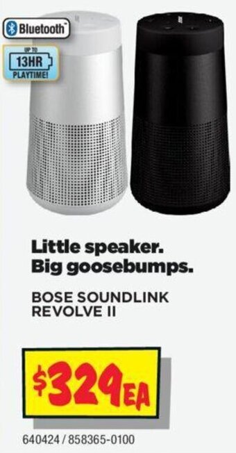 JB Hi-Fi BOSE SOUNDLINK REVOLVE II offer