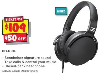 JB Hi-Fi HD 400s offer