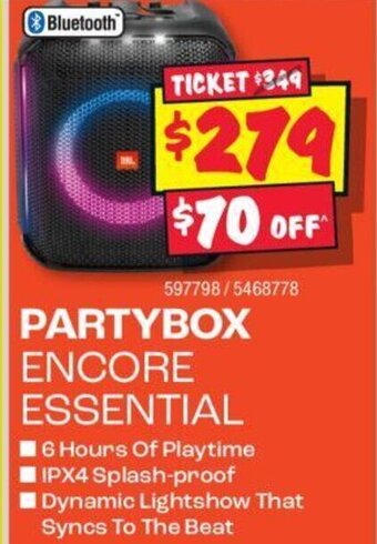 JB Hi-Fi PARTYBOX ENCORE ESSENTIAL offer