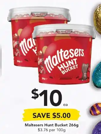 Drakes Maltesers Hunt Bucket 266g offer