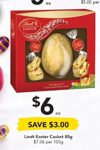 Drakes Lindt Easter Casket 85g offer