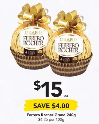 Drakes Ferro Rocher Grand 240g offer