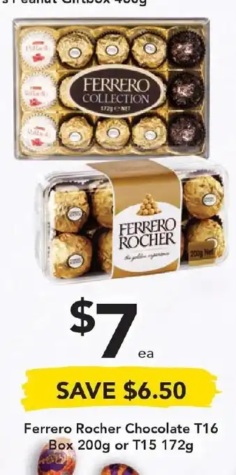 Drakes Ferrero Rocher Chocolate T16 Box 200g or T15 172g offer