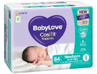 BabyLove Cosifit Nappies Newborn 84 Pack