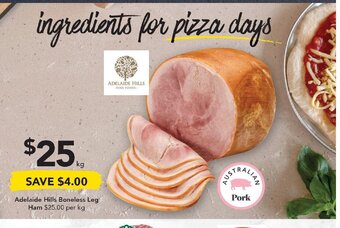 Drakes Adelaide Hills Boneless Leg Ham offer