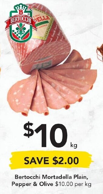Drakes Bertocchi Mortadella Plain, Pepper & Olive offer